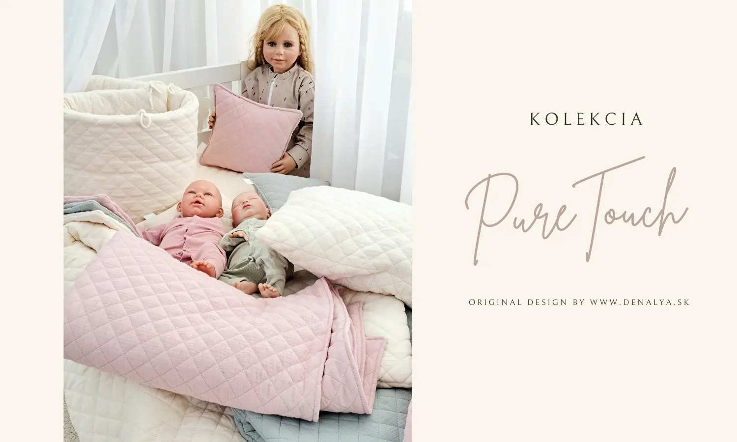 Prešívaná mušelínová kolekcia PureTouch značky Denalya pre deti